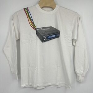 Cactus Jack Jackboys Men's White Long Sleeve Graphic Radio T-Shirt‎ Size Medium